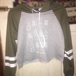 Cropped hoodie